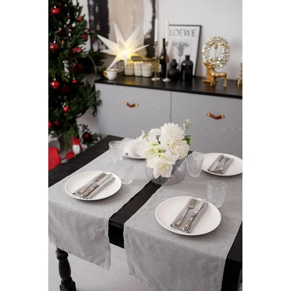 Ранер Прованс Перлина з люрексом 40х140 см Silver (37575) - фото 3