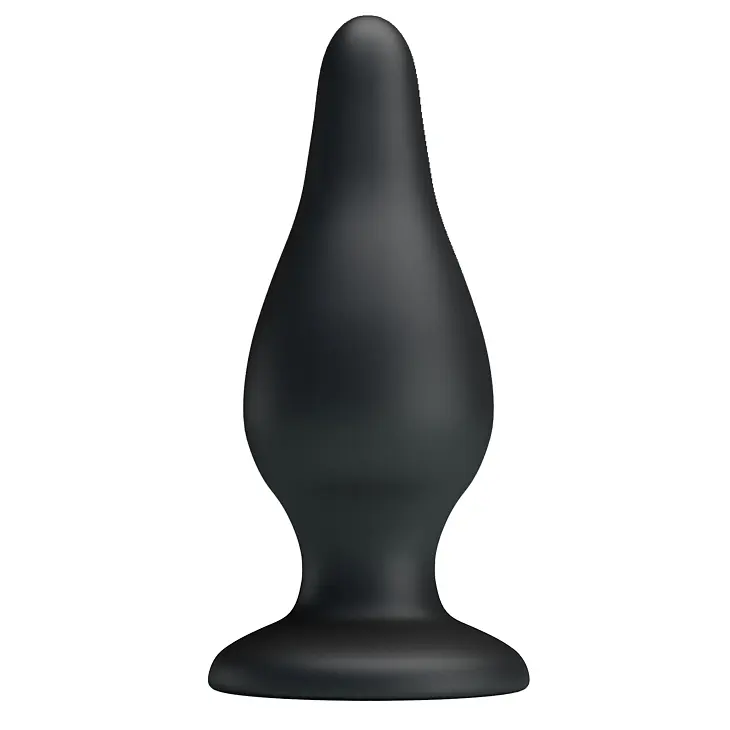 Анальная пробка - Pretty Love Sturdy Silicone Anal Plug Black - фото 2