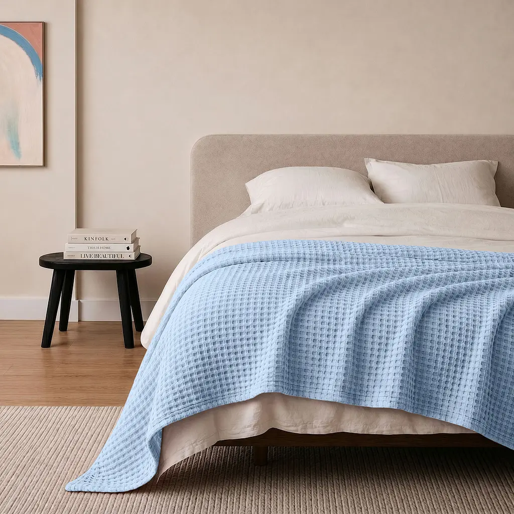 Плед покривало Cosas Cloud Greek Waffle 230х240 см вафельне (Blanket_43Cloud_GreekWaffle_230x240) - фото 2