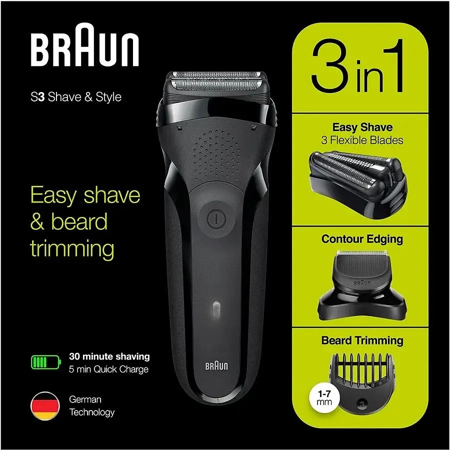 Електробритва Braun Series 3 300BT Black/Black - фото 5