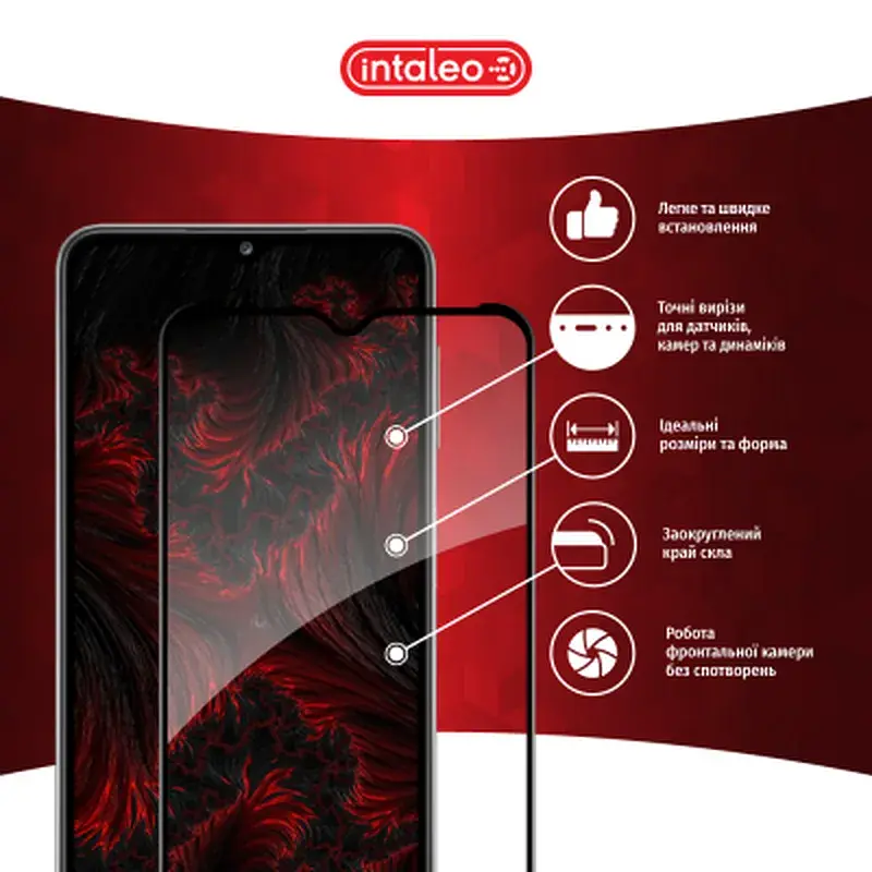 Скло захисне Intaleo Full Glue Samsung A32 5G Black (1283126541742) - фото 3