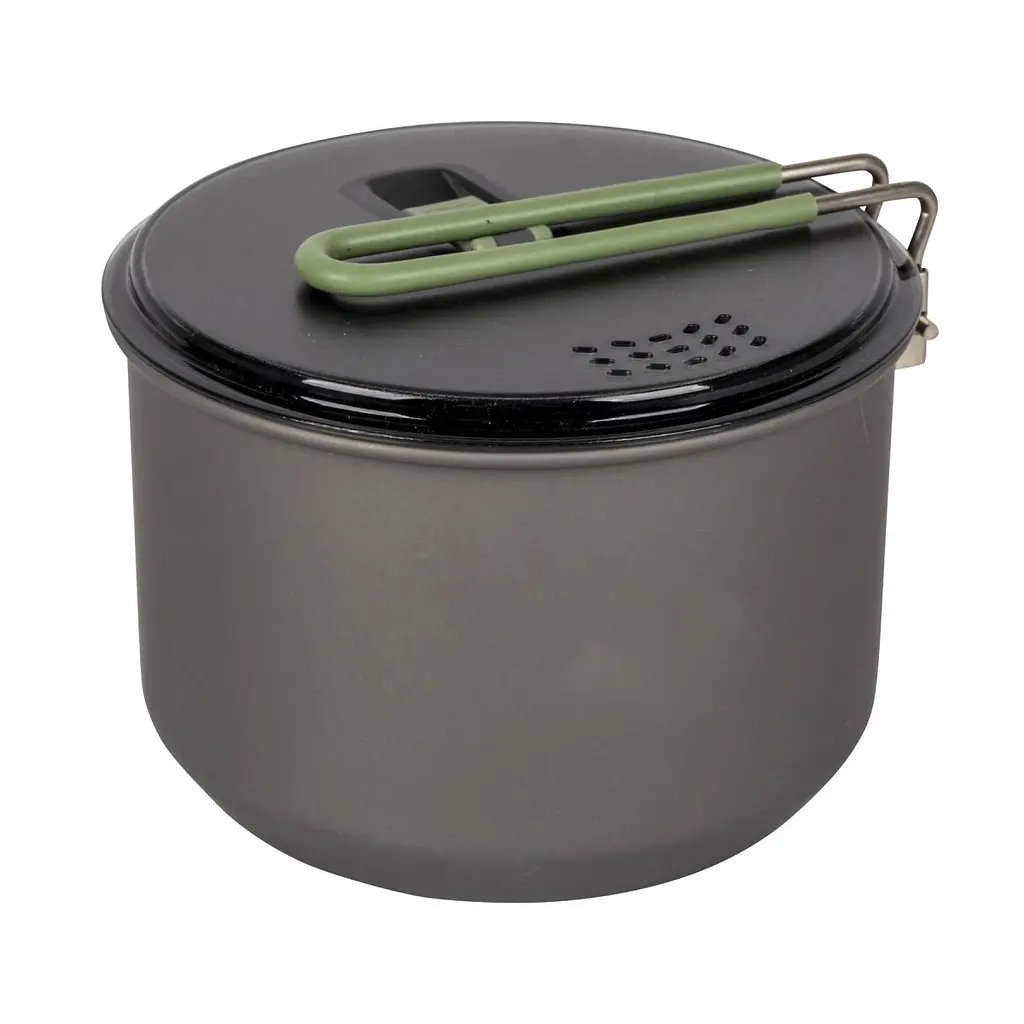 Каструля Bo-Camp Explorer Hard Anodized 1L Grey/Green (2200236) - фото 2