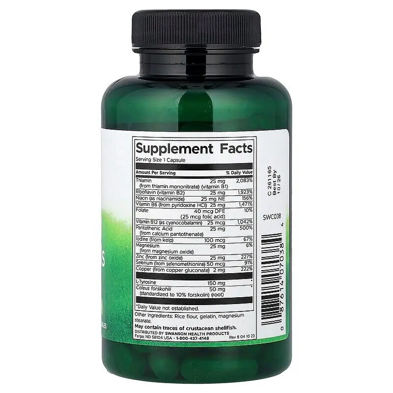 Комплекс для щитовидної залози Thyroid Essentials, 90 капсул Swanson vit0004493 - фото 2