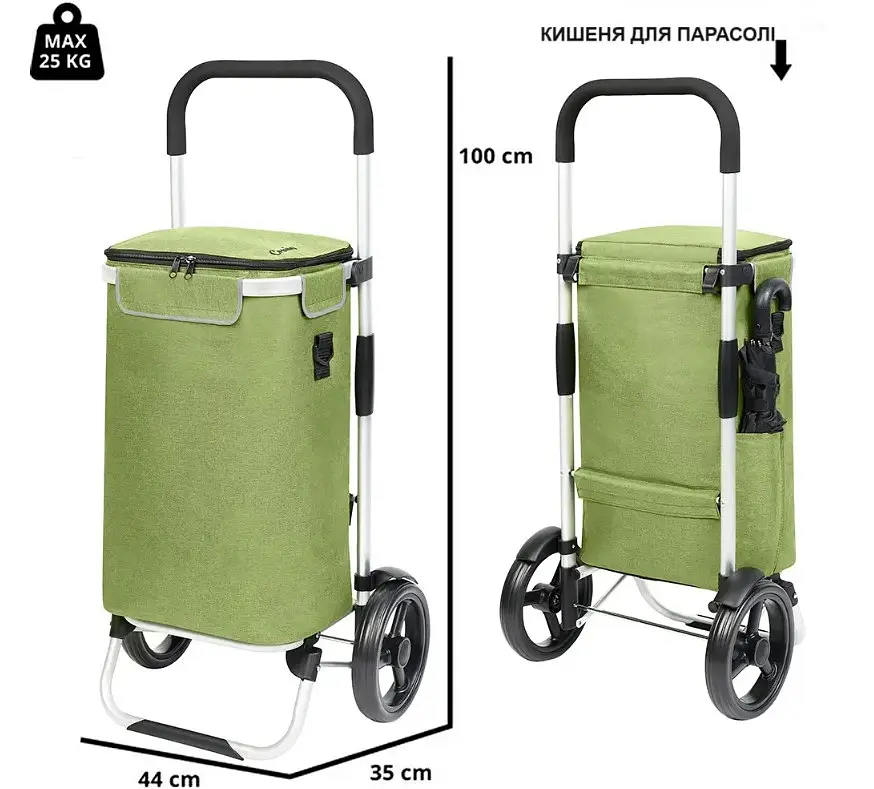 Cумка-візок ShoppingCruiser Allround Green (650070) - фото 3
