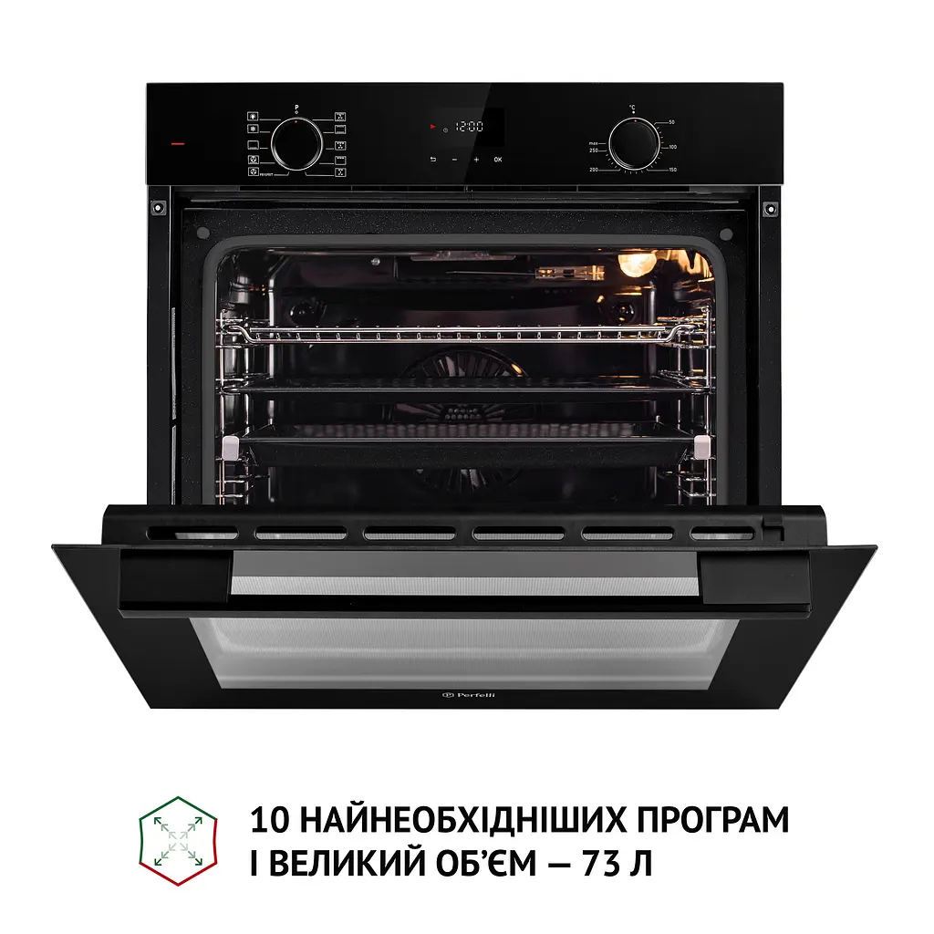 Духова шафа електрична PERFELLI DIAMOND 6D10N NERO - фото 8