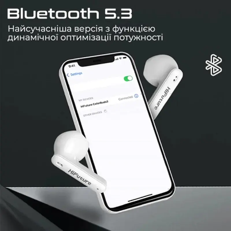 Навушники HiFuture ColorBuds2 White (colorbuds2.white) - фото 2