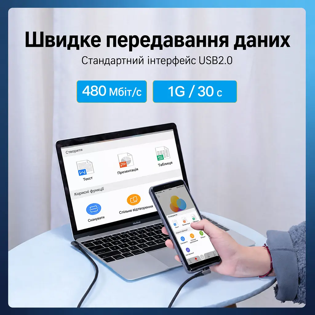 Кабель Vention TANHH USB-C - USB-C кутовий 90° PD 100 Вт 2 м сірий (TANHH) - фото 4