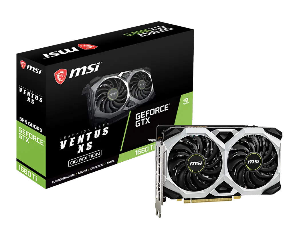Відеокарта GeForce GTX 1660 Ti 6GB MSI Ventus XS (GTX 1660 Ti VENTUS XS 6G) Б/В - фото 2