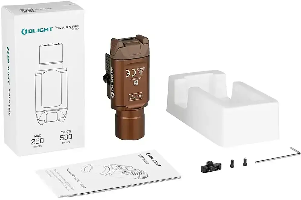 Фонарь Olight Valkyrie Turbo Desert tan - фото 10
