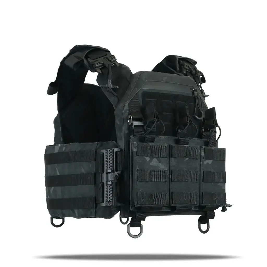 Плитоноска Kiborg GU gen.2 + 3 підсумки Black Multicam (1000-k77003) - фото 3
