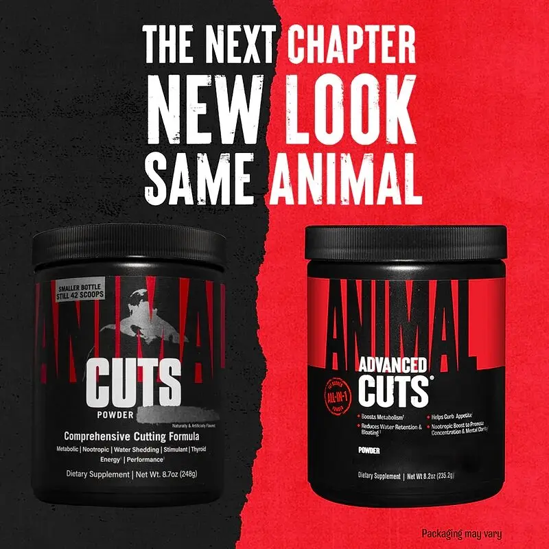Жироспалювач Universal Nutrition Animal Cuts Powder, 42 порції для спалювання жиру - Чорничне морозиво - фото 6