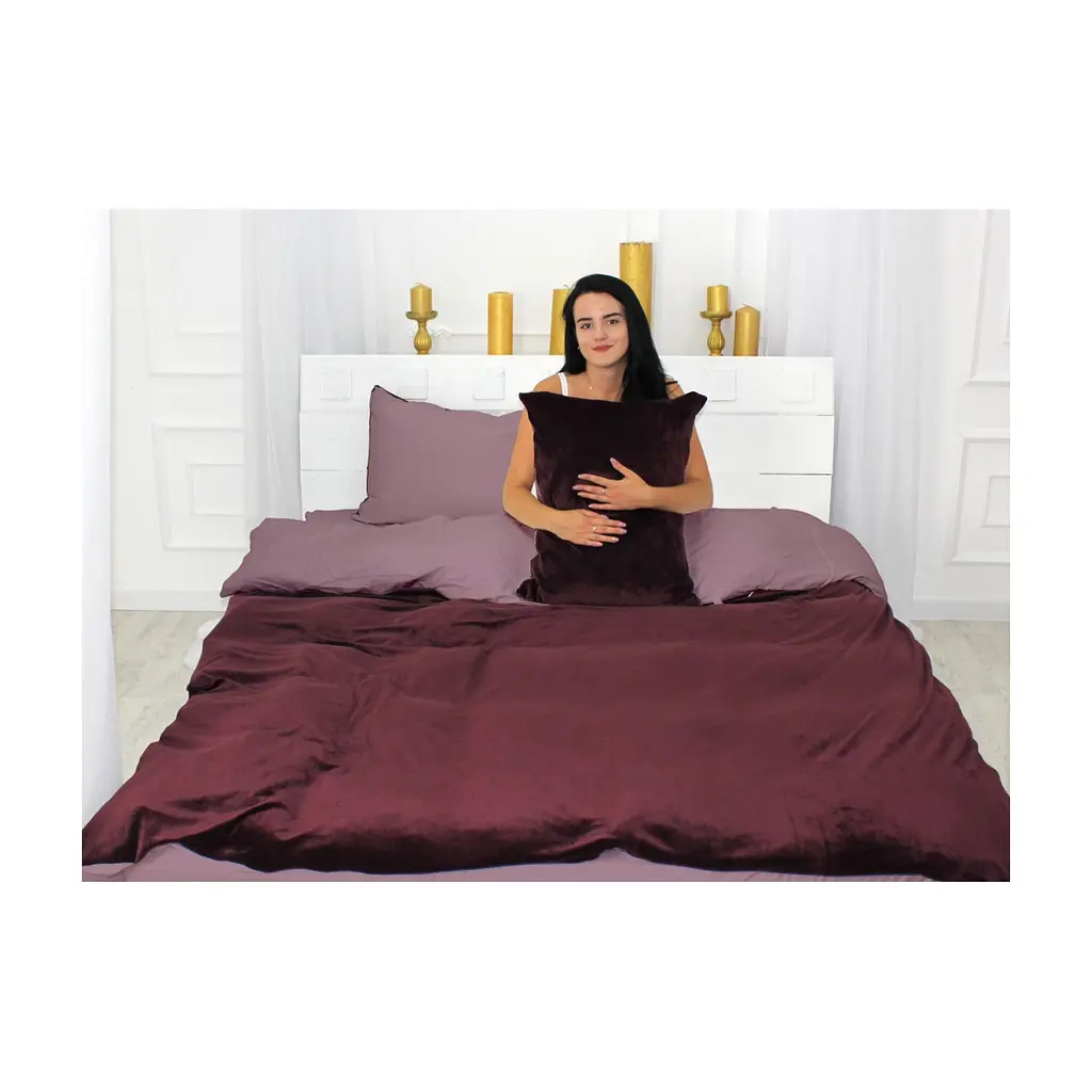 Постільна білизна MirSon Велюр Winter Delicate 28-0062 Echinacea Сімейний (2200004034447)