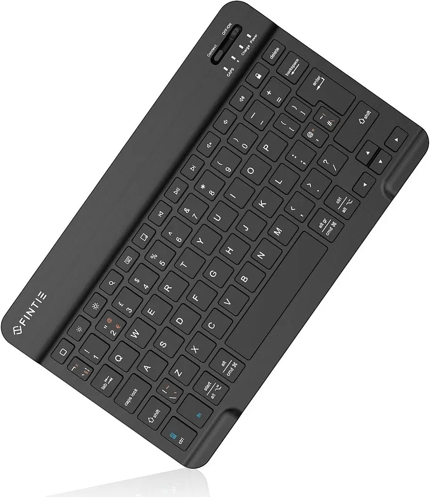 Компактна Bluetooth клавіатура FINTIE 10" для планшетів iOS та Android, UK розкладка