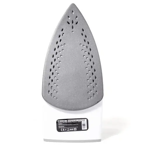 Праска Holmer HIТ-2535, White/Pink, 2500W, тефлон, об'єм ємності для води 350мл, паровий удар 130 г/хв, постійна подача пари 30 г/хв, вертикальне відпарювання - фото 3