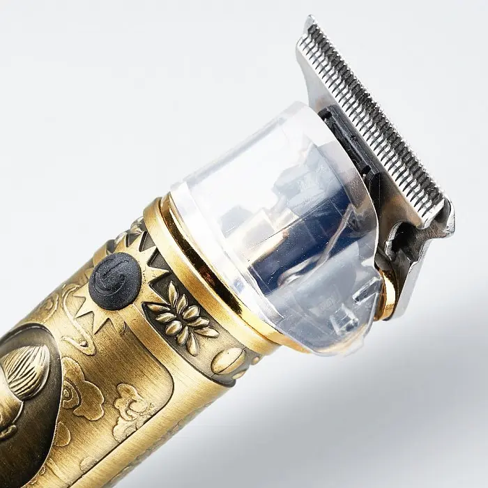 Машинка для стрижки волос VGR V-085 Gold, триммер для бороды, беспроводной окантовочный мужской, золотой - фото 5