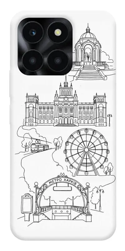 TPU чохол Demsky Kharkiv spirit для Huawei Honor X6a