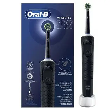 Зубна щітка BRAUN Oral-B Vitality D103.413.3 PRO Protect X Clean Cross Action EB50BRB Black - фото 3