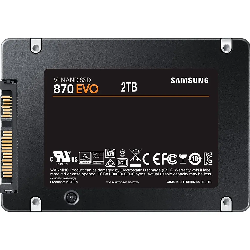 SSD накопичувач Samsung 870 EVO 2 TB [MZ-77E2T0BW] [102201] - фото 2