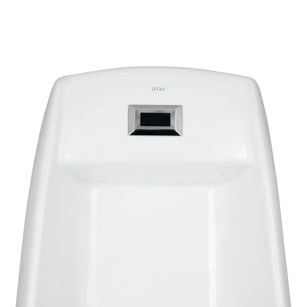 Пісуар підлоговий Qtap Scorpio з ІЧ-датчиком автоматичного змиву 430x370x990 White QT1488101HW, Білий - фото 4