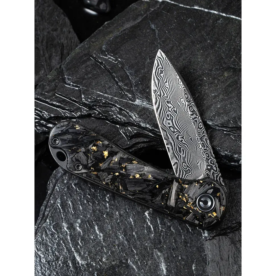 Ніж складаний кишеньковий Civivi Elementum, (7.5 см) Damascus / Carbon Fiber сірий - фото 11