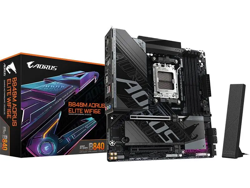 Материнская плата Gigabyte B840M AORUS ELITE WIFI6E - фото 3