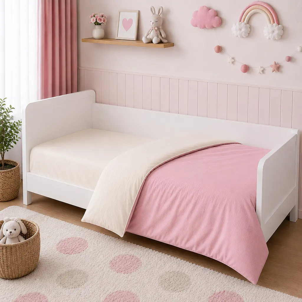 Дитяча постільна білизна MIRSON TEENAGER фланель Milk/Pink 200х220см (2200012804438) - фото 7