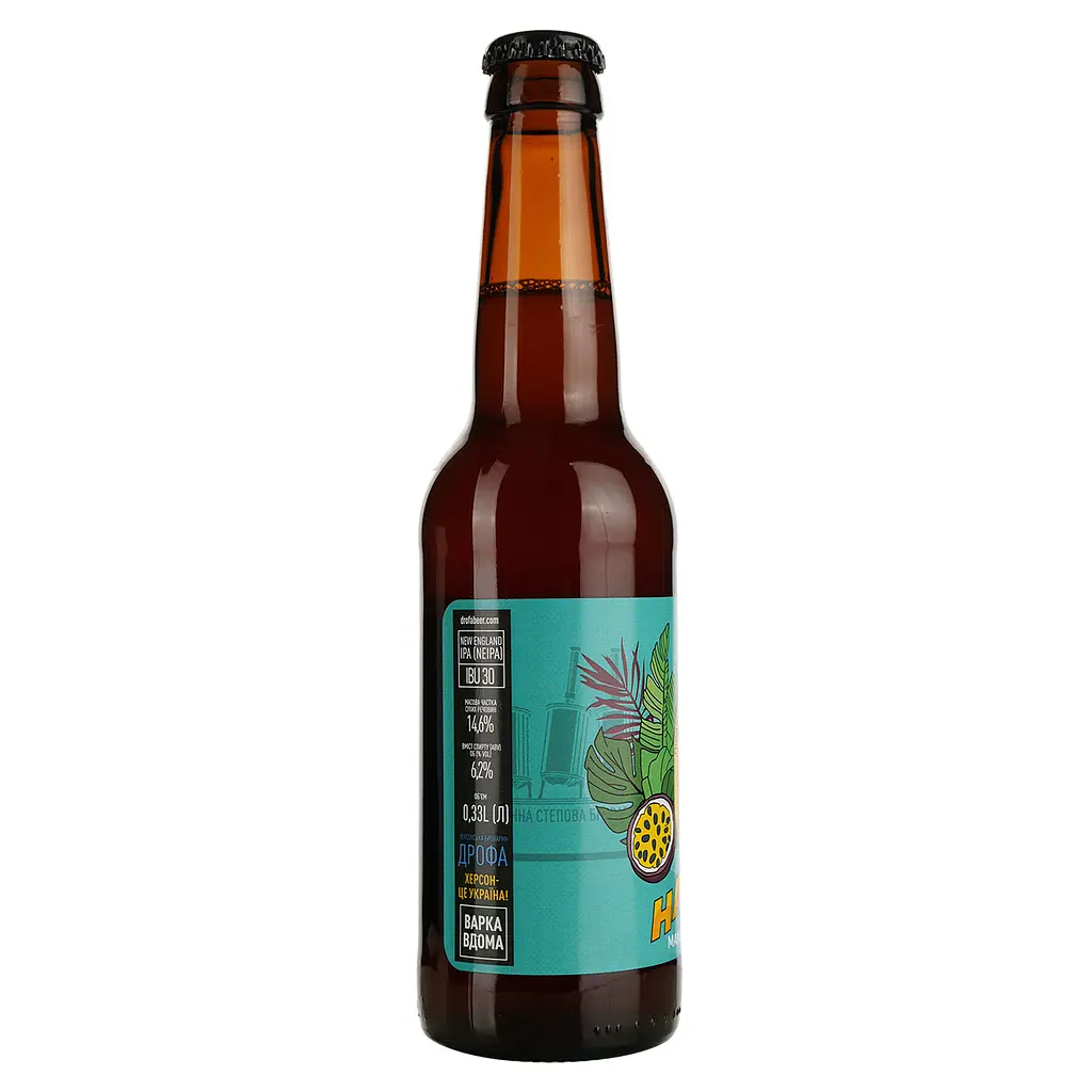 Пиво Дрофа Hazy IPA світле нефільтроване 6.2% 0.33 л - фото 3