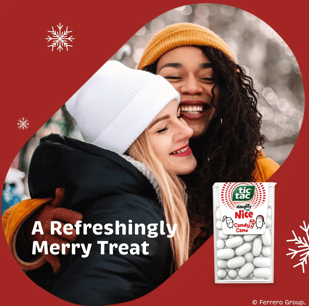 Драже Tic Tac Naughty or Nice Candy Cane Mints 23.8г - фото 8