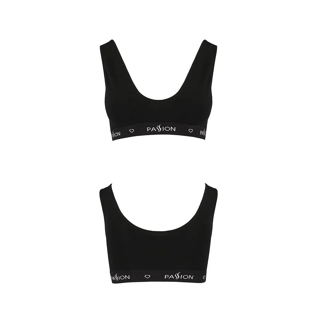 Спортивний топ з широкою гумкою Passion PS004 TOP M, black - фото 5