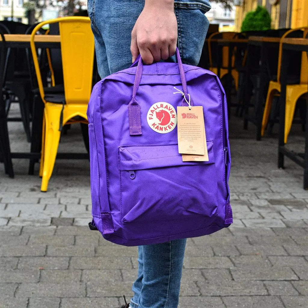 Рюкзак міський Fjallraven Kanken 16 л Classic Темно-фіолетовий - фото 9
