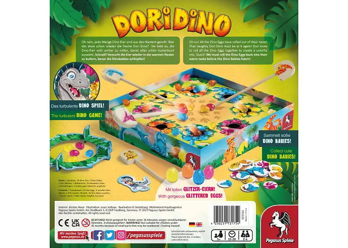 Настільна гра Pegasus Spiele Дорі Діно (Dori Dino) (англ.) (PS209) - фото 3