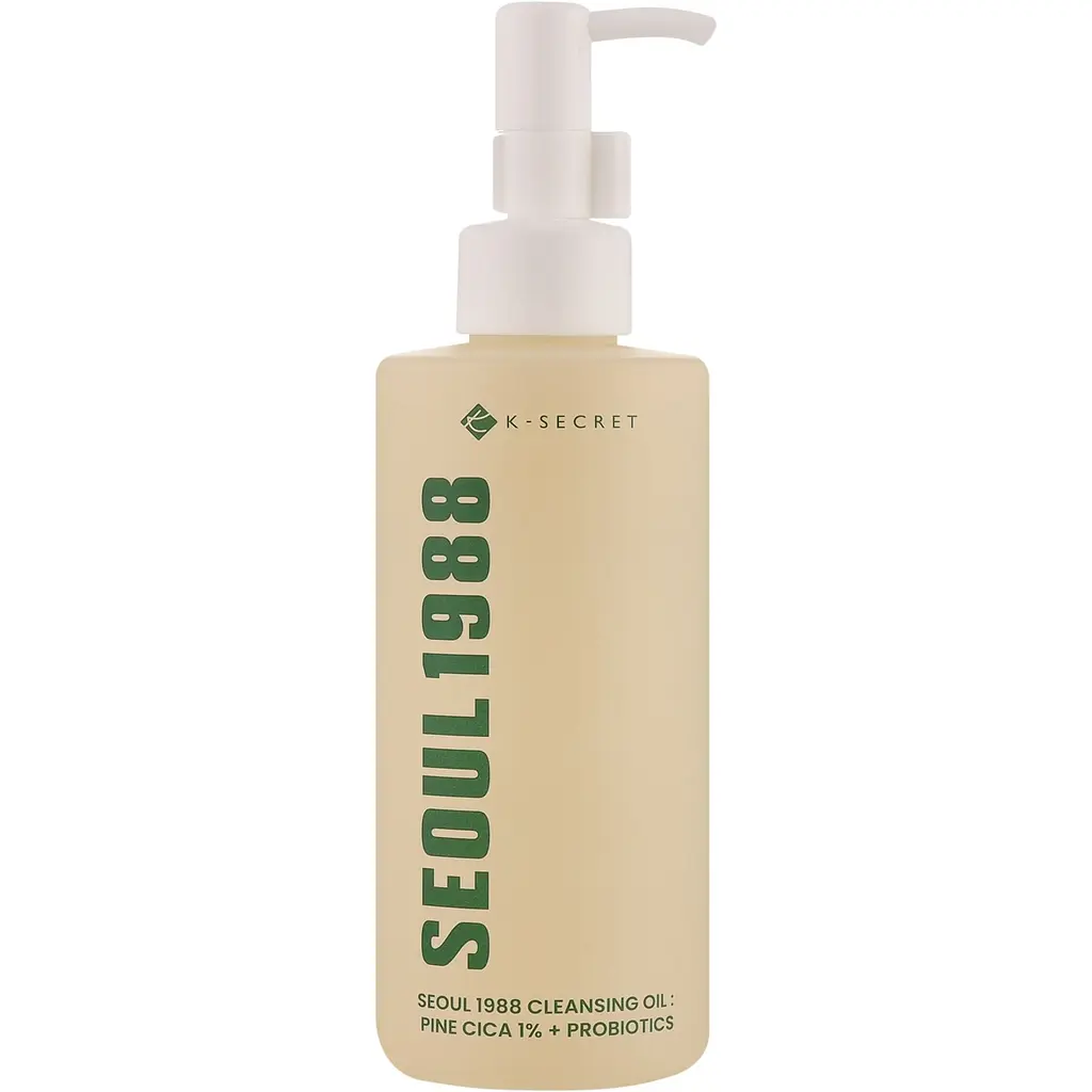 Олія для обличчя K-Secret Seoul 1988 Cleansing Oil Pine Cica 1% + Probiotics гідрофільна 200 мл - фото 2