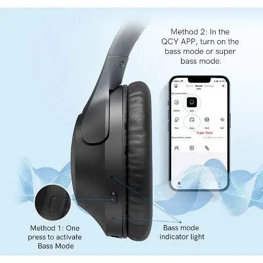 Навушники QCY H2 TWS чорні - фото 7