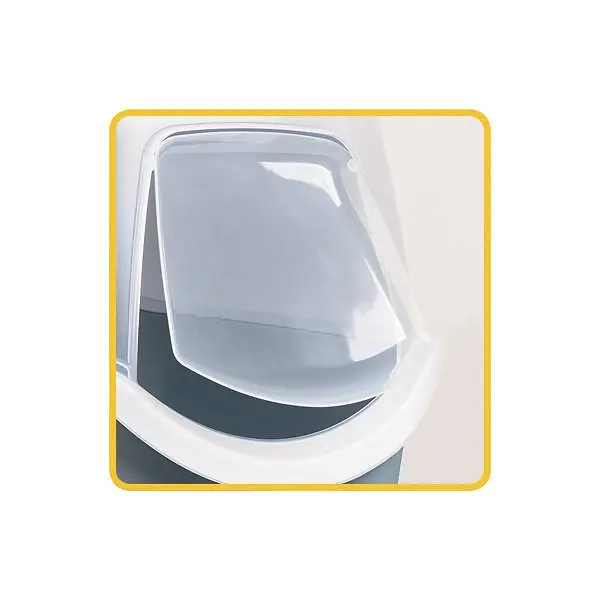 Stefanplast Cat toilet Cathy with filter - Закрытый туалет для котов с фильтром сине-стальной - фото 4
