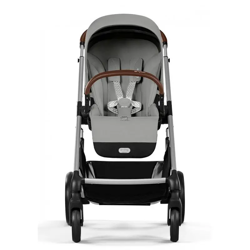 Коляска Cybex Balios 3 в 1 Stone Grey автокрісло Cloud T i-Size Mirage Grey + адаптори - фото 4