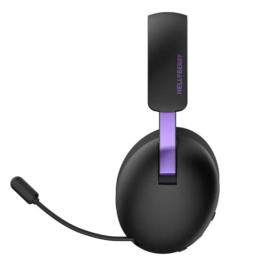 Ігрові навушники бездротові з мікрофоном HATOR HH-30-BV Hellyberry Wireless Black-Violet - фото 5