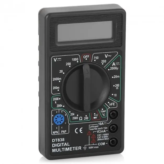 Цифровий мультиметр тестер Digital DT-838