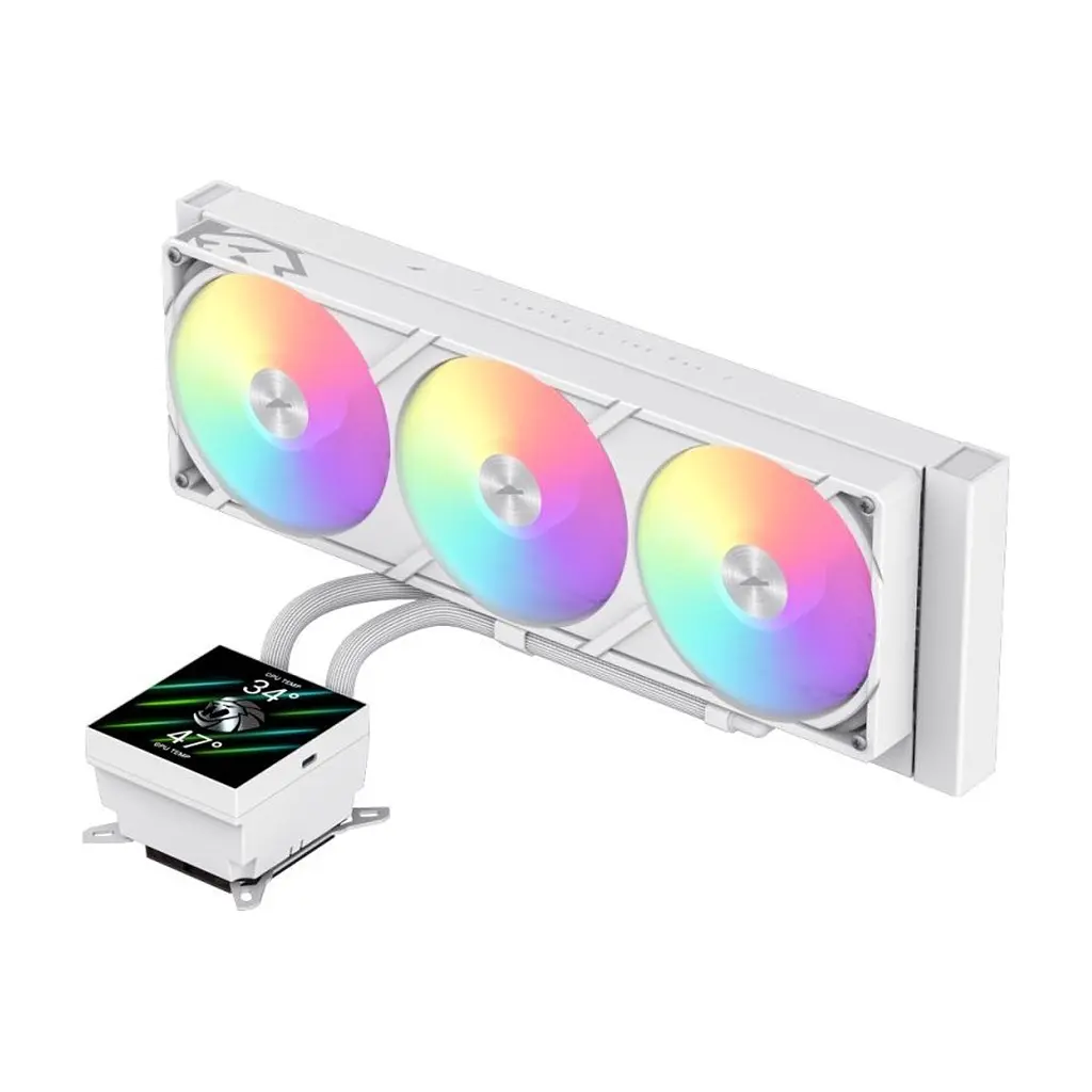 Система рідинного охолодження Gamemax GLACIER 360 LCD WH