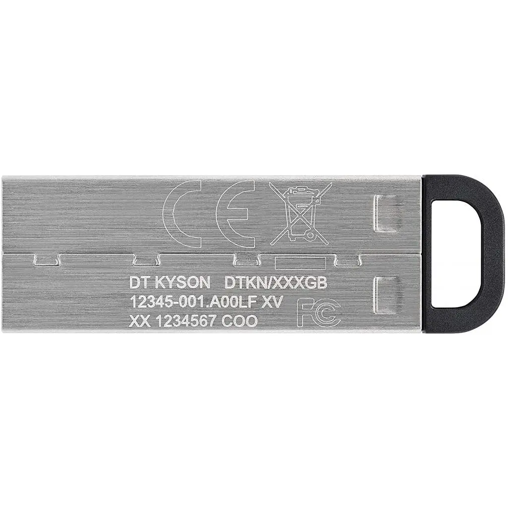 USB флеш накопичувач Kingston 256GB DT Kyson Silver/Black USB 3.2 (DTKN/256GB) - фото 3