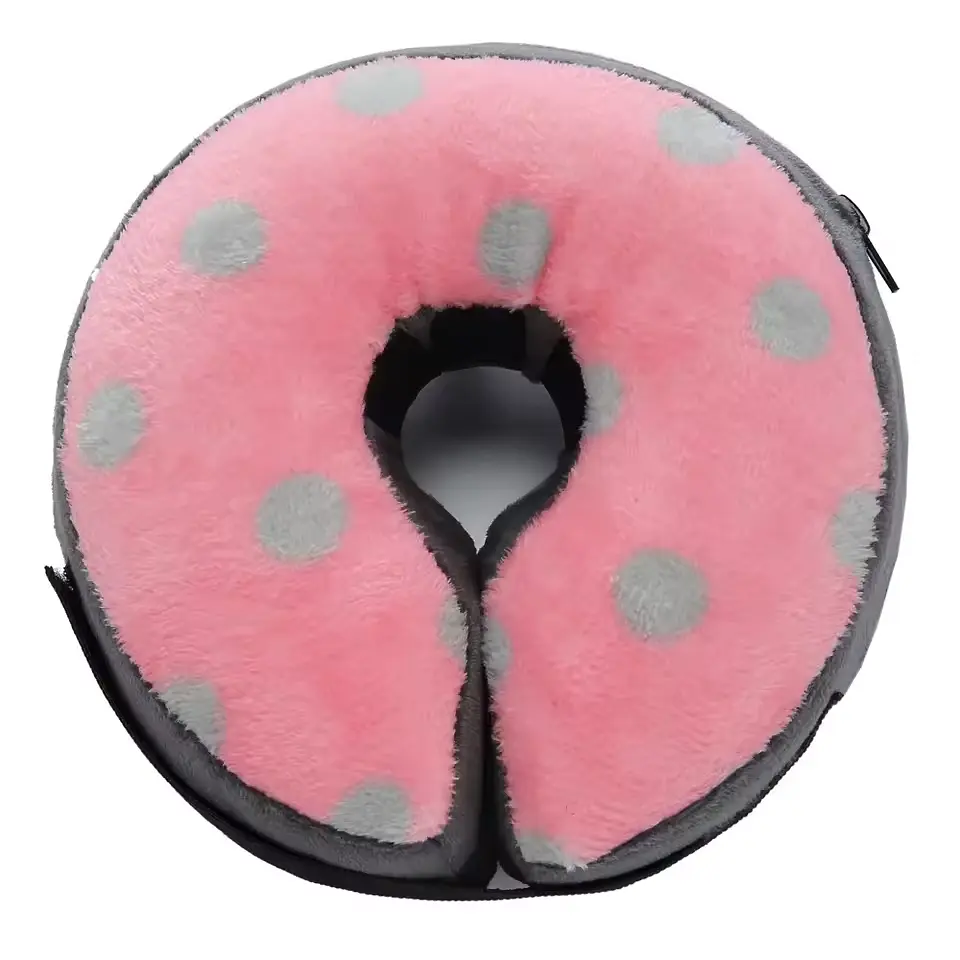 Захисний надувний нашийник для собак Derby Inflatable Cat Dog Elizabeth Collar, Pink, L 38-50 см
