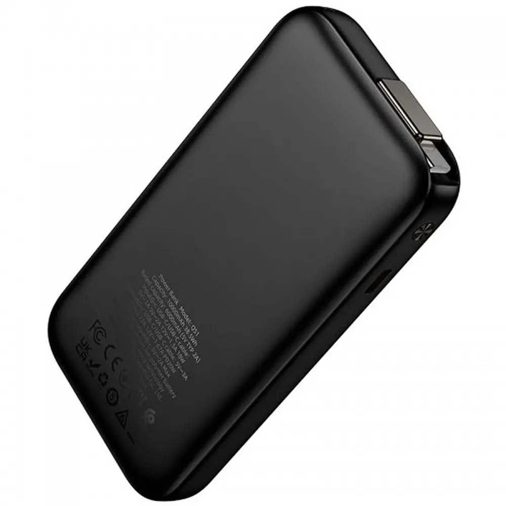 Power Bank Hoco Q51 Key PD20W power bank with telescopic cable(10000mAh) Black - фото 3