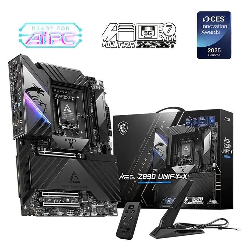 Материнська плата MSI MEG Z890 UNIFY-X (MEG Z890 UNIFY-X) (Socket 1851, Intel Z890, ATX) - фото 5