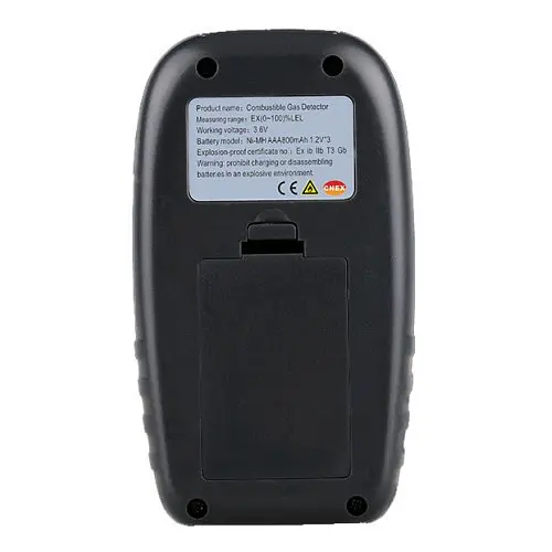 Детектор горючих газів + термометр (0-100% LEL, 0-50 °C) WINTACT WT8823 - фото 6