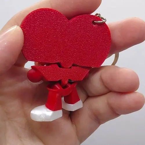 Брелок 3D-друку "Серце рухоме" KEYCHAIN - фото 2
