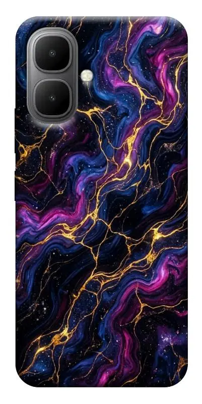 TPU чохол Demsky Purple space marble для Infinix Smart 10