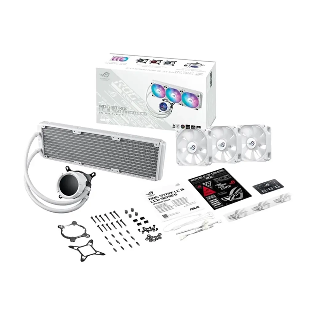 Система рідинного охолодження ASUS ROG Strix LC III 360 ARGB LCD White (90RC00W2-M0UAY0) - фото 10
