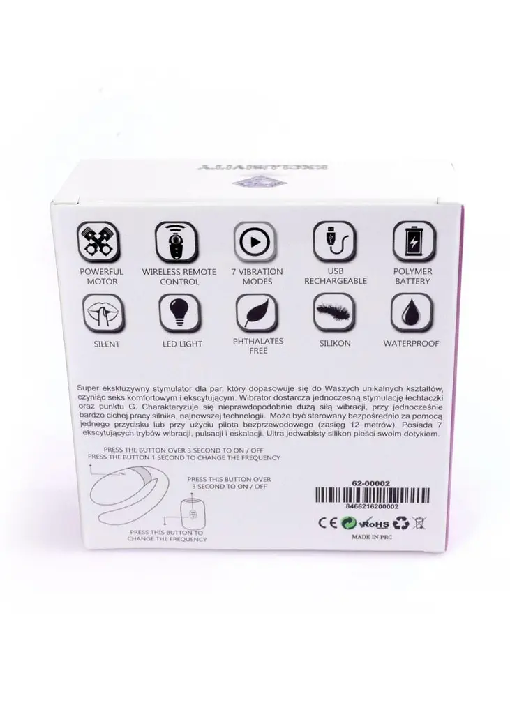 Вибратор Boss Series V-Vibe 9 см фиолетовый - фото 6