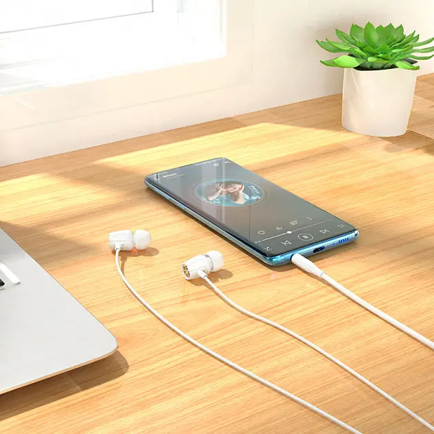 Наушники Hoco M88, вакуумные, проводные, 3.5mm, 1.2m, белые - фото 5