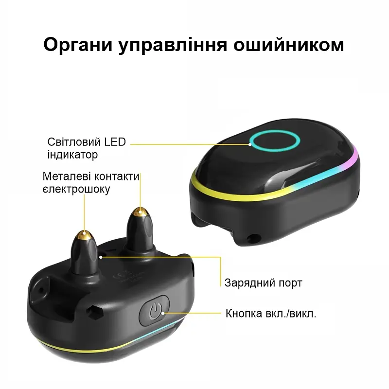 Электронный ошейник для средних собак дрессировочный с тремя видами воздействия DOBE DB900S, белый (101090) - фото 4