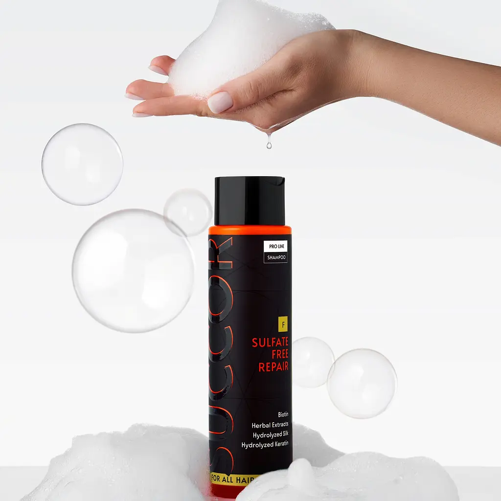 Безсульфатний відновлюючий шампунь для всіх типів волосся Sulfate Free Repair Shampoo Succor 250 мл - фото 4